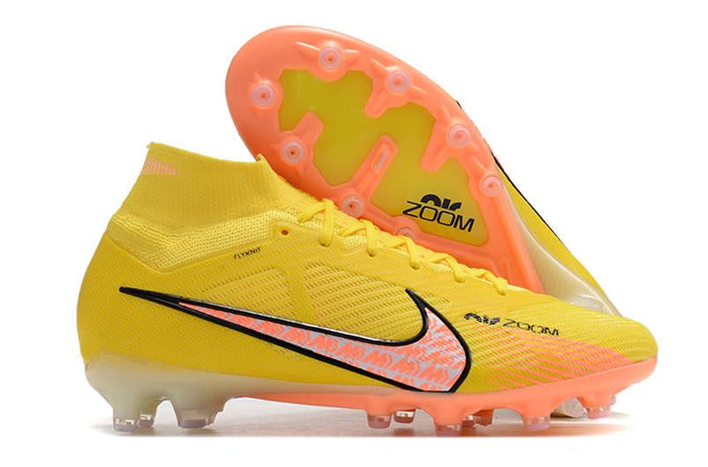 Chuteira Nike Air Zoom Mercurial Superfly IX Elite Campo - Amarela