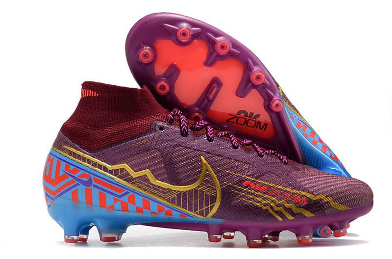Chuteira Nike Air Zoom Mercurial Superfly IX Elite Campo - Vinho