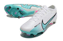 Chuteira Nike Mercurial Vapor XV Elite SG Campo - Branca e Azul