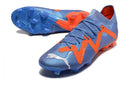 Chuteira Puma Future Ultimate Campo - Azul e Laranja
